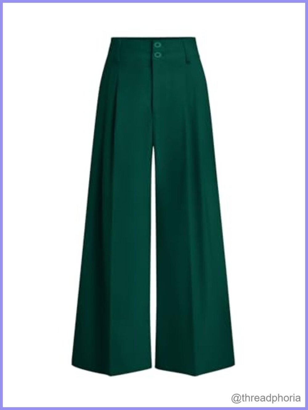 High Waisted Wide Leg Dress Pants Pleated Loose Fit Trousers